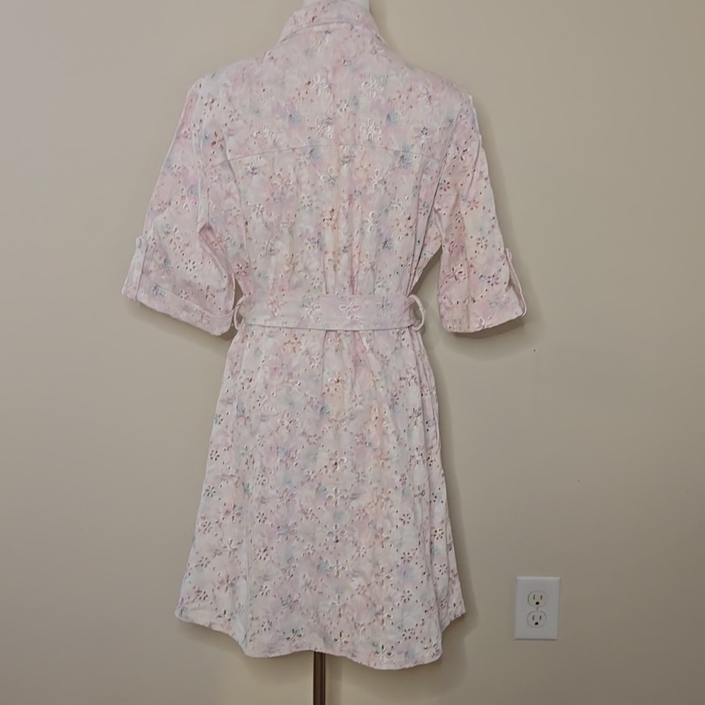Solitaire 90's Inspired Denim Dress with Belt Size M Eyelet Detail & Fully Lined - Picture 8 of 10